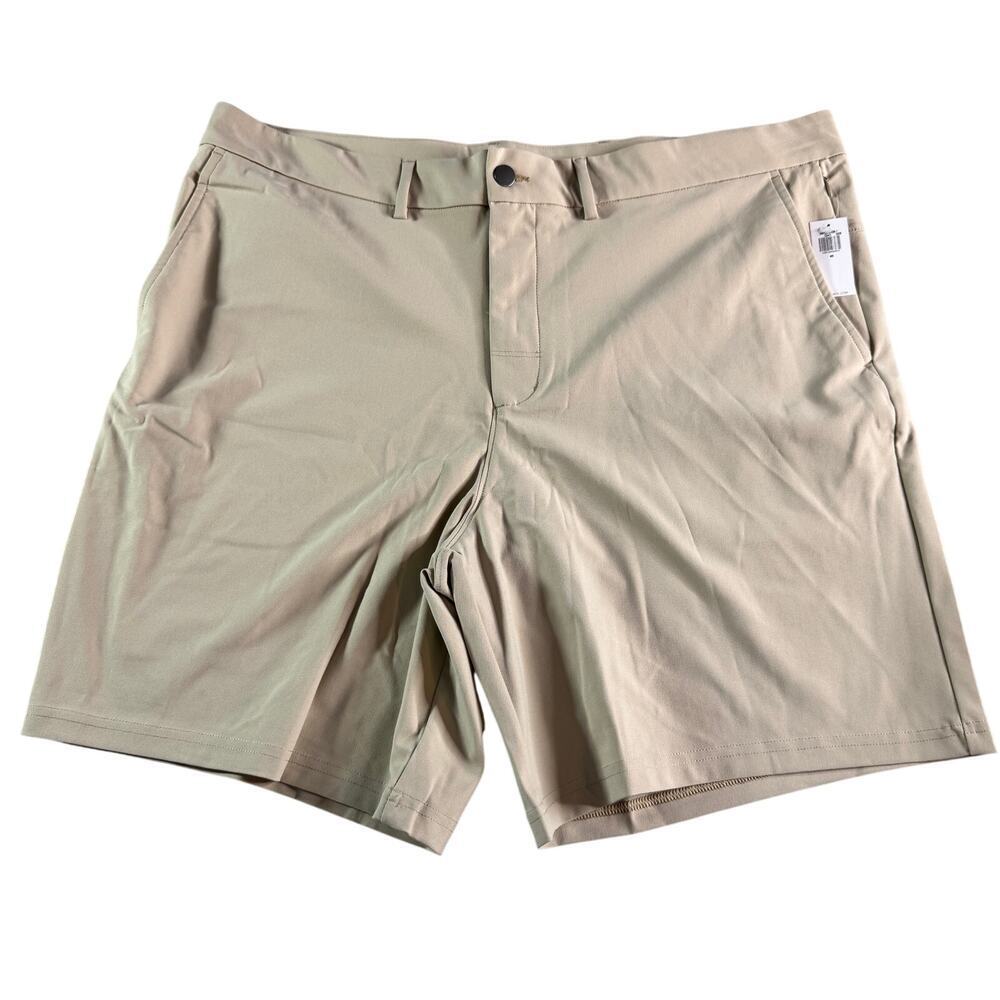 Old Navy Mens sz 40 Tech Hybrid Chino Shorts -- 8-inch inseam Tan NWT